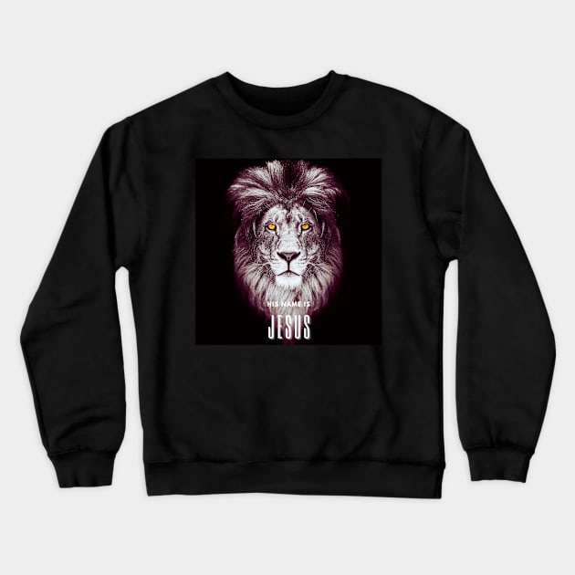 The Lion of Judah is Jesus V2 Crewneck Sweatshirt by Family journey with God